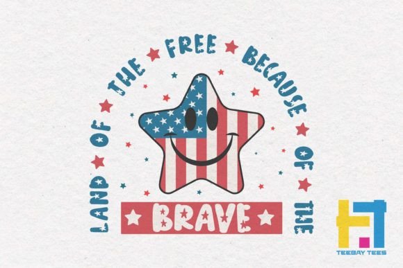 4th of July Free Land America SVG Design