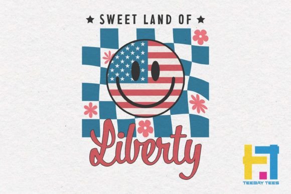 4th of July Sweet America SVG Design