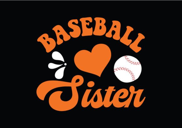 Baseball Sister SVG Design: Graphics for Crafts and Marketing