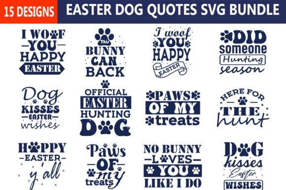Easter Dog Svg Bundle