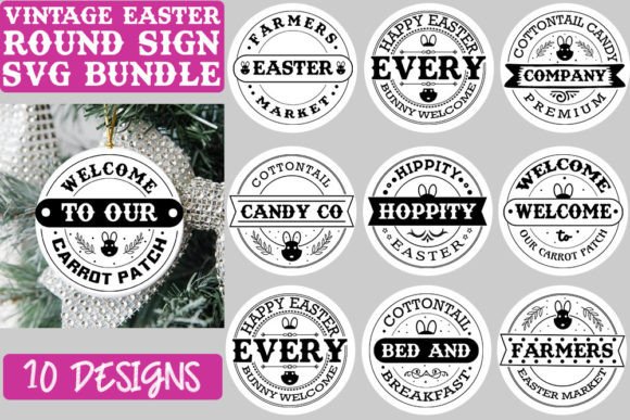 Easter Round Sing Svg Bundle: Graphics and Crafts