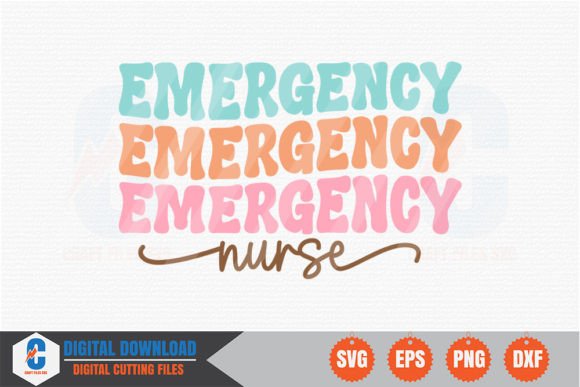 Emergency Nurse Retro SVG for Crafts and Graphics