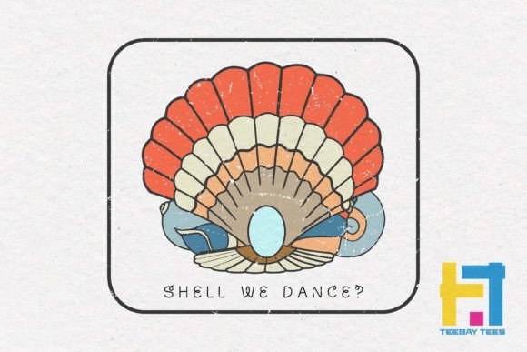 Vintage Summer SVG, Shell We Dance: Graphics and Crafts